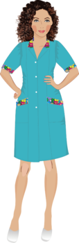 Халат "Аура-2" Морская волна